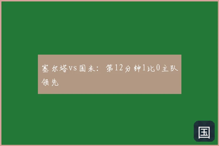 塞尔塔vs国米：第12分钟1比0主队领先